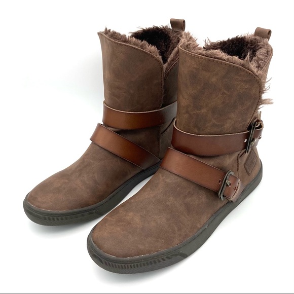 Blowfish Shoes - Blowfish Malibu Fleece Lined Booties Faux Leather